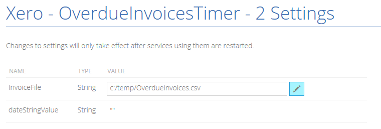 settingsinserver