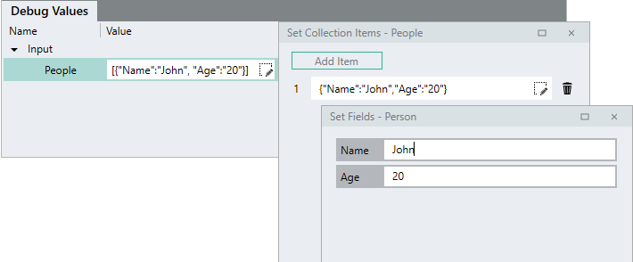 debug value editors