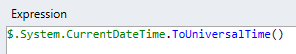 to universal time
