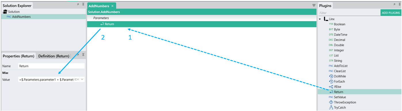 Return function