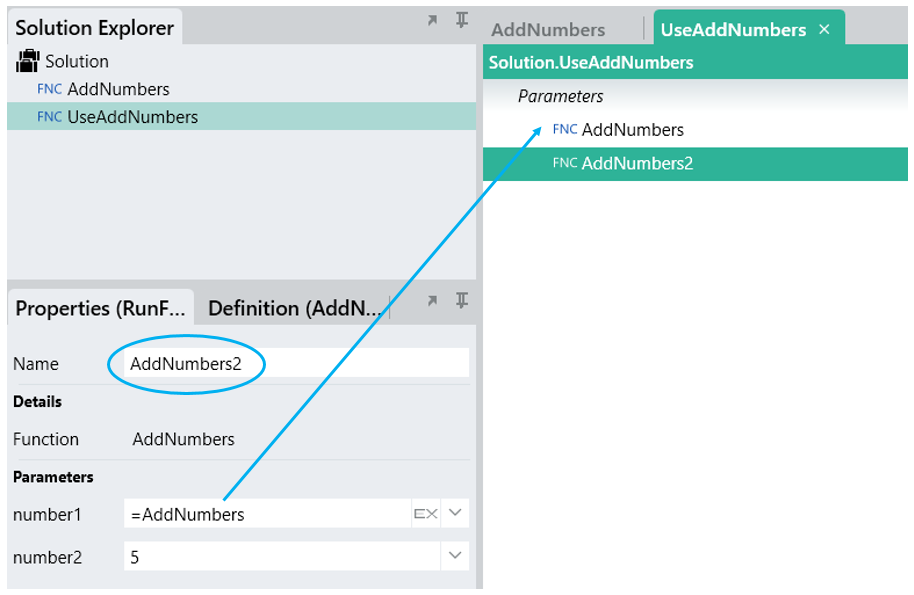 Using result of a function