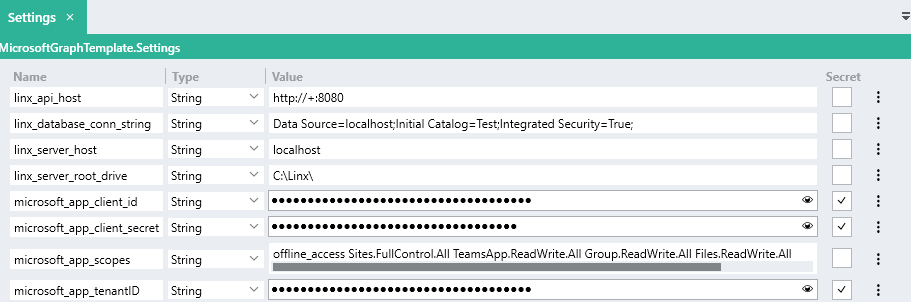 Configure Linx App