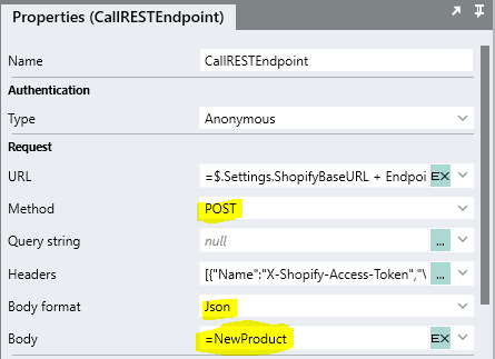 Update Properties