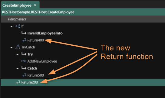 Return function