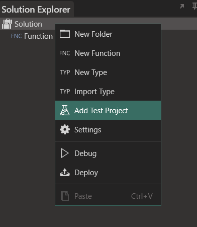 Adding the Test Explorer