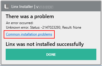 installation problems