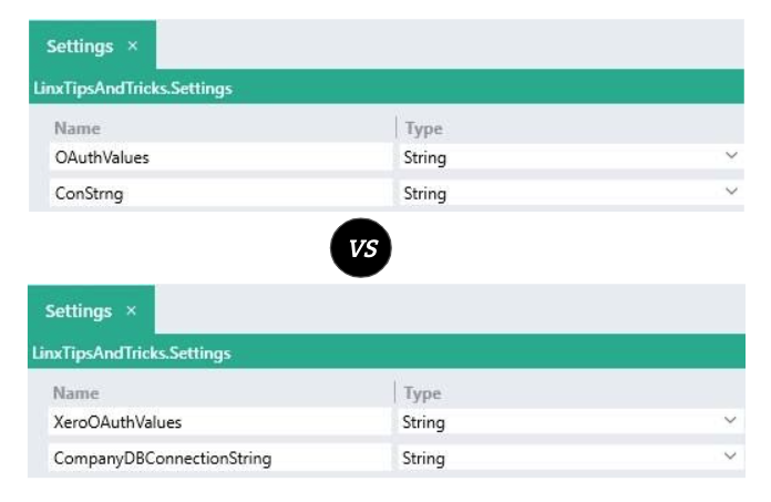 Clean solution settings