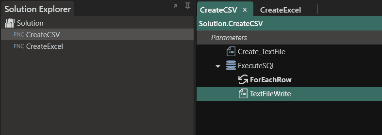 create a CSV