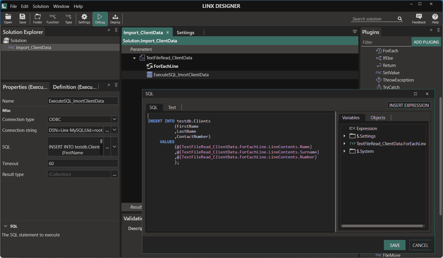 Import data from a text file into your MySQL database